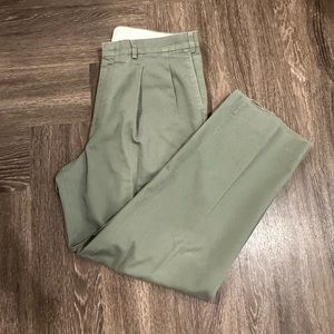 Green Chino Straight Leg Pants Size 36